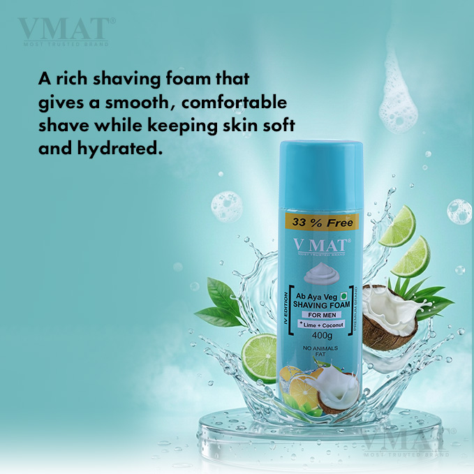VMAT Lime & Coconut Shaving Foam for Men